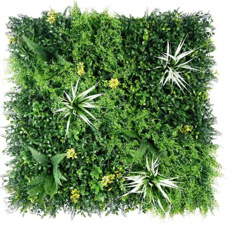 Mur végétal artificiel - RAIN FOREST - 1m x 1m